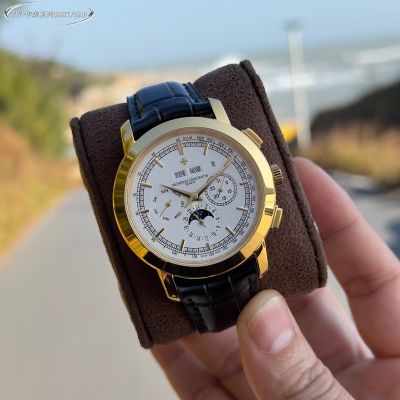 TW Factory Vacheron Constantin Patrimony Italian Cowhide Leather Strap Gold Case White Dial Watch